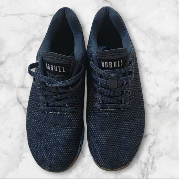 Nobull Superfabric Trainer Low Sneakers Navy Blue Womens Size 6.5 Mens 5 - Picture 2 of 11